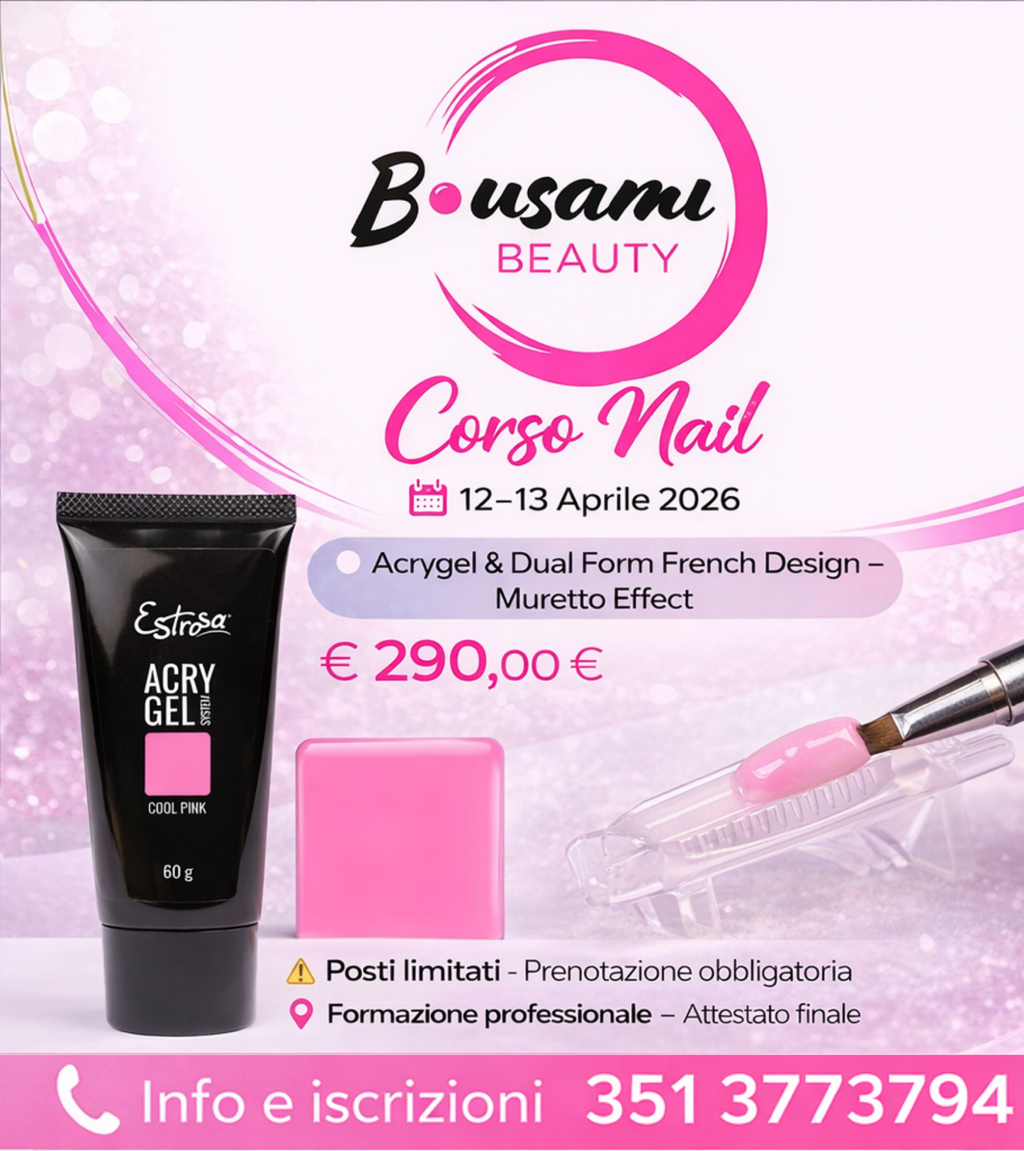 CORSO | Acrygel & Dual Form French Design- Muretto Effect | ESTROSA