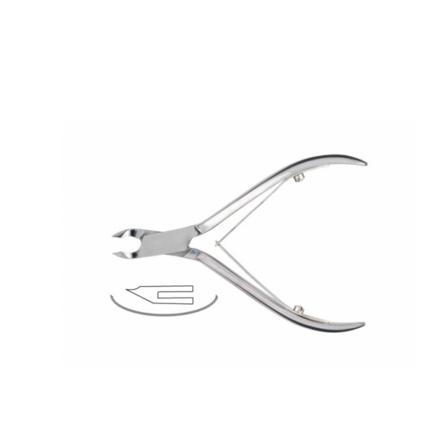 ESTROSA - Tronchesi professionali in acciaio inox per cuticole taglio 4/6/8