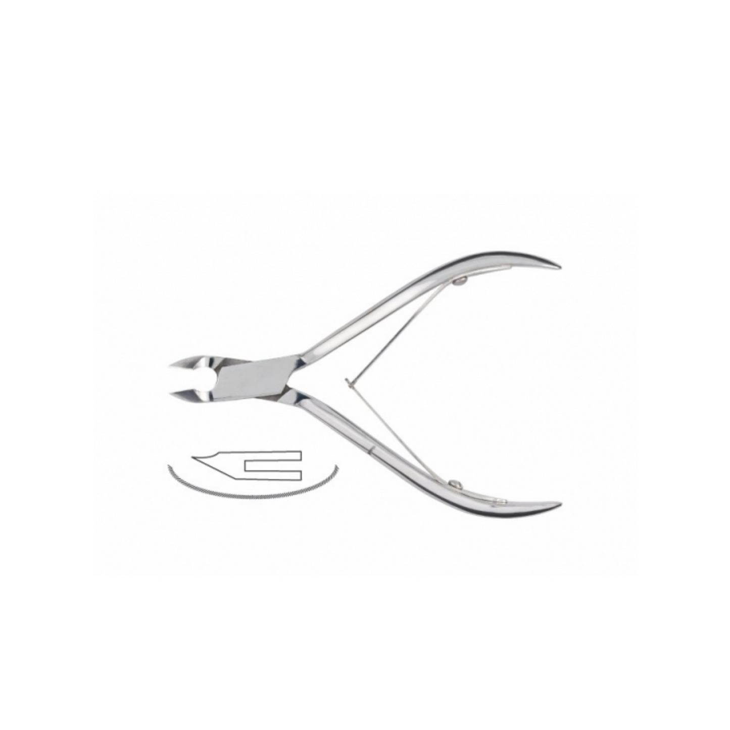 ESTROSA - Tronchesi professionali in acciaio inox per cuticole taglio 4/6/8