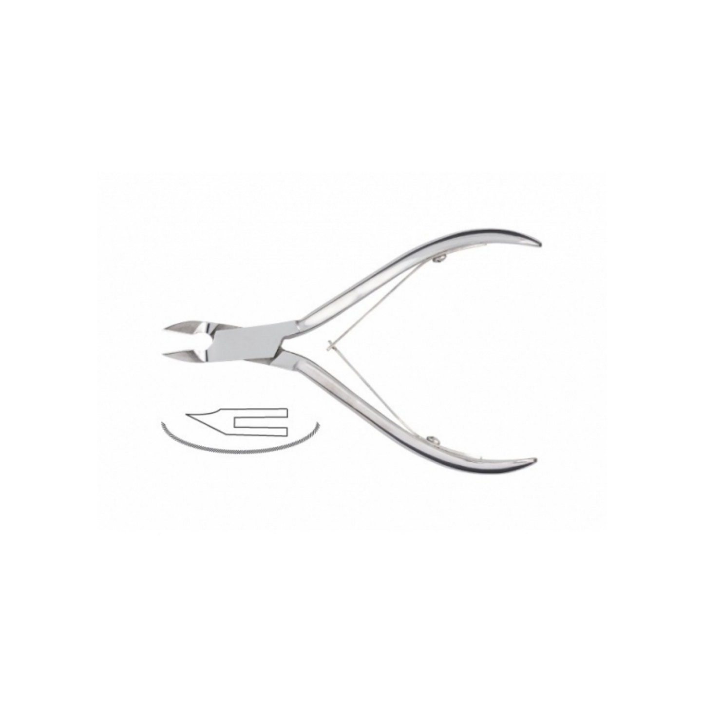 ESTROSA - Tronchesi professionali in acciaio inox per cuticole taglio 4/6/8