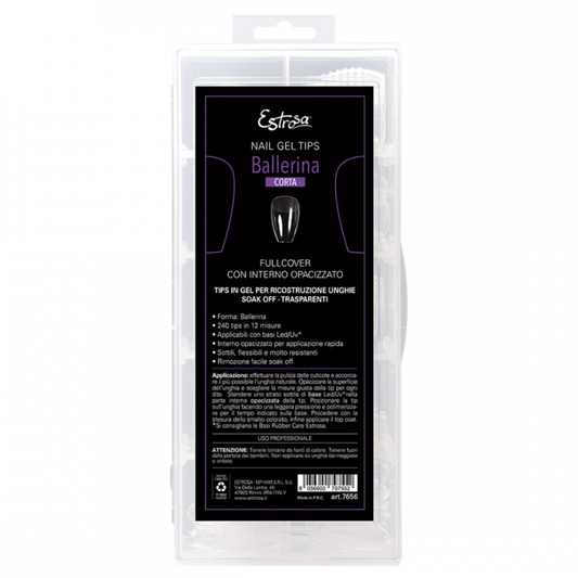ESTROSA - Ballerina corta Nail Gel Tips misure 240 pz