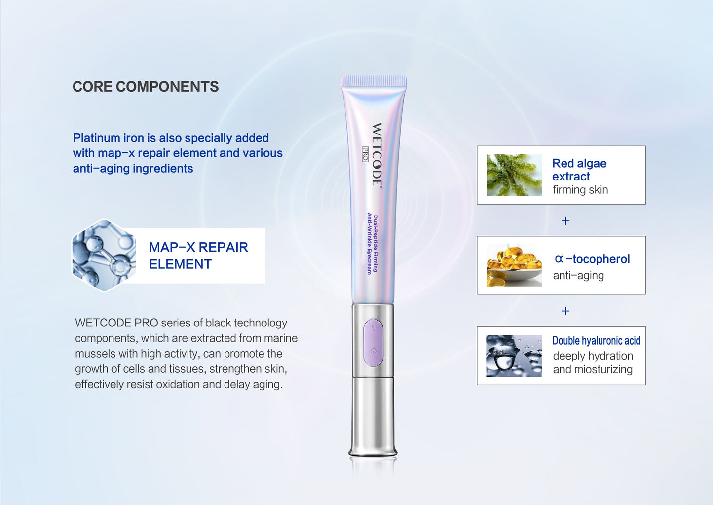 WETCODE - Dual-Peptide Firming Anti-wrinkle Eye Cream 20ml