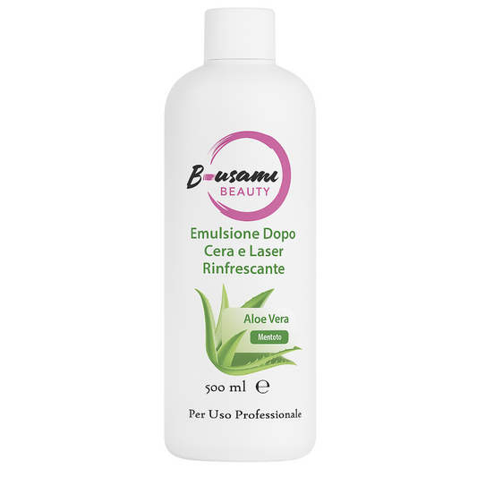 B.USAMI PROFESSIONAL - Emulsione Post Epilazione - post laser  Rinfrescante Con Aloe Vera & Menta 500ml –
