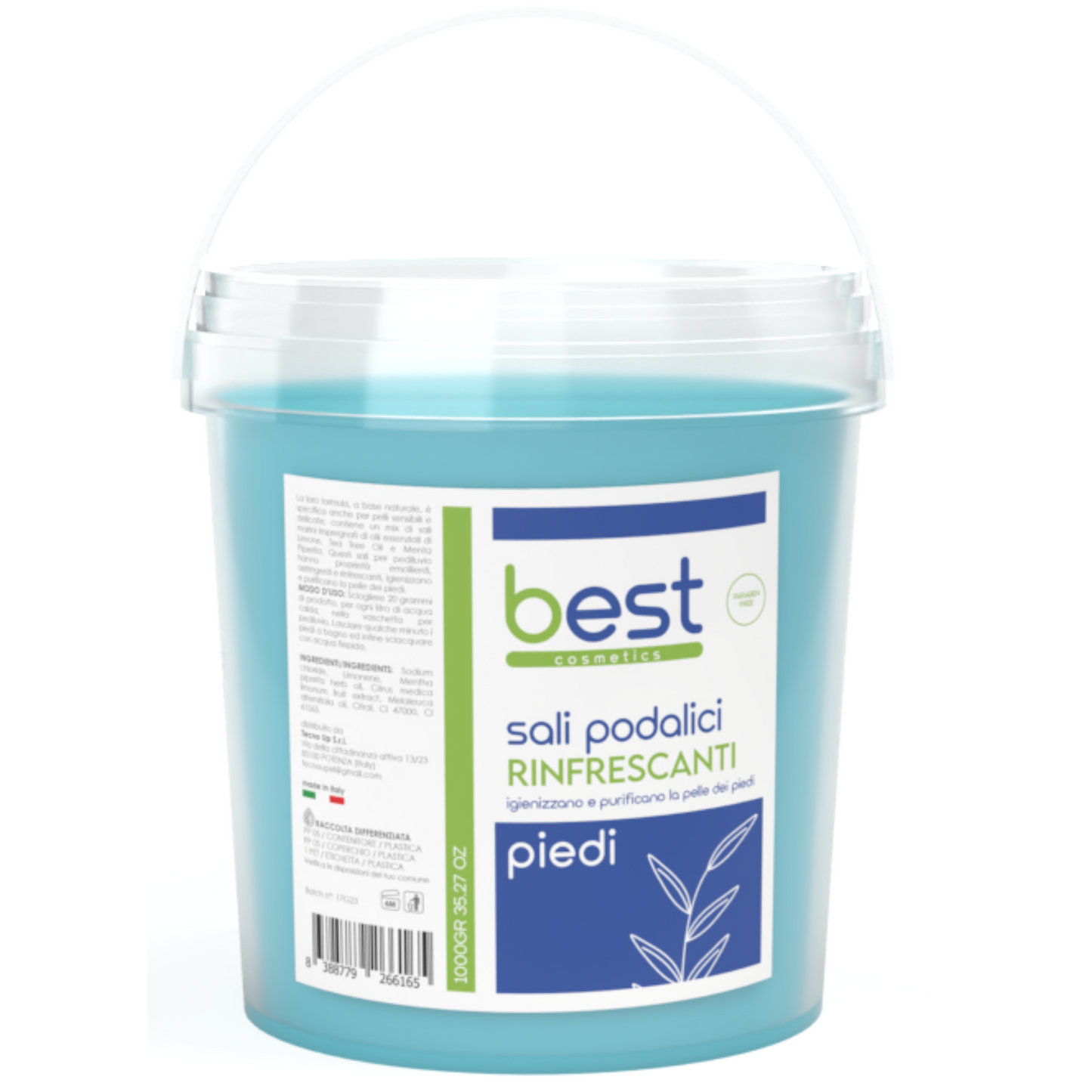 BEST COSMETICS - Sali podalici rinfrescanti e igienizzanti 1000gr