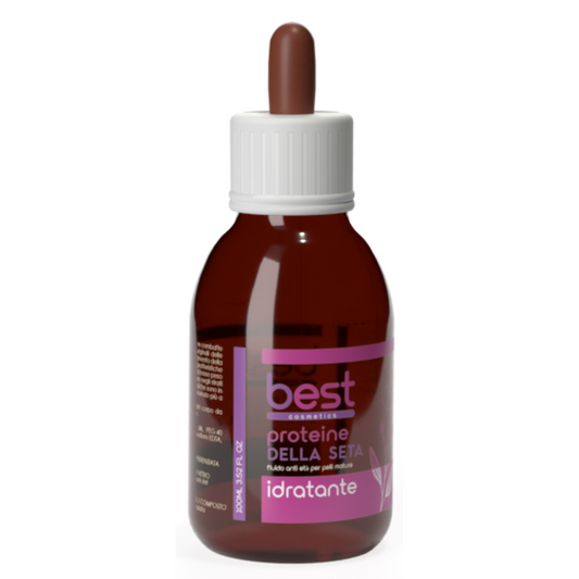 BEST COSMETICS - Siero seno Proteine della seta vetro con contagocce  100 ml