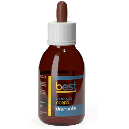 BEST COSMETICS - Sinergia drenante anticellulite vetro con contagocce 100 ml