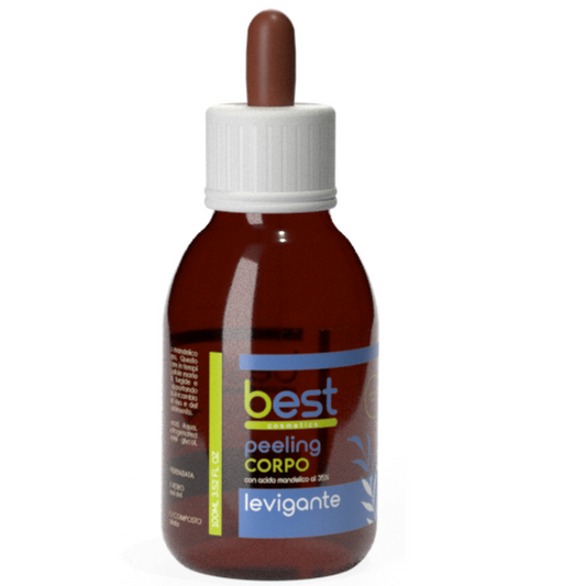 BEST COSMETICS -  Siero peeling viso/corpo levigante con acido mandelico vetro con contagocce 100 ml