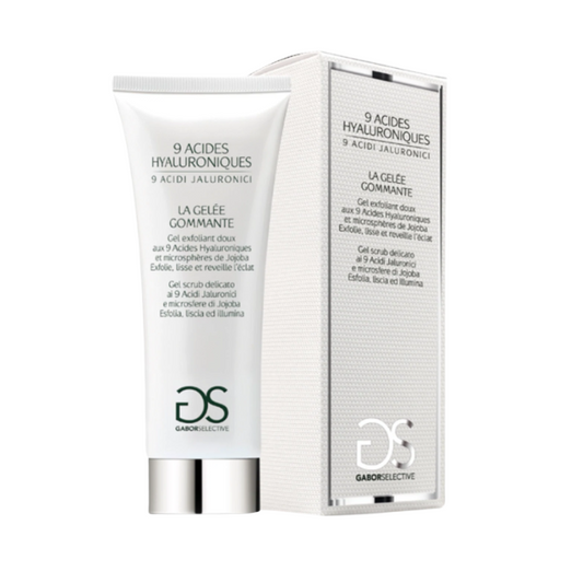 GABOR COSMETICS - 9 acidi ialuronici  Gel scrub delicato con microsfere di Jojoba e polvere di Quarzo 75 ml