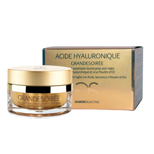 GABOR - Grandesoirée crema intensiva illuminante anti-rughe con acido ialuronico e polvere d’oro  50 ml