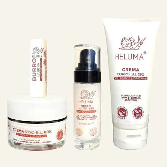 Crema Corpo, Siero Viso e Crema Viso alla Bava di Lumaca