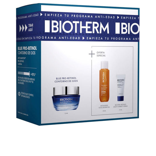 Biotherm Blue Retinol Eye Contour Set Cosmetico Rughe Ridotte Sguardo Giovane