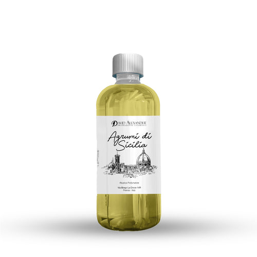 David Alexander Professional Cosmetics  Ricarica Profumatore Agrumi di Sicilia 500 ml – Freschezza Agrumata