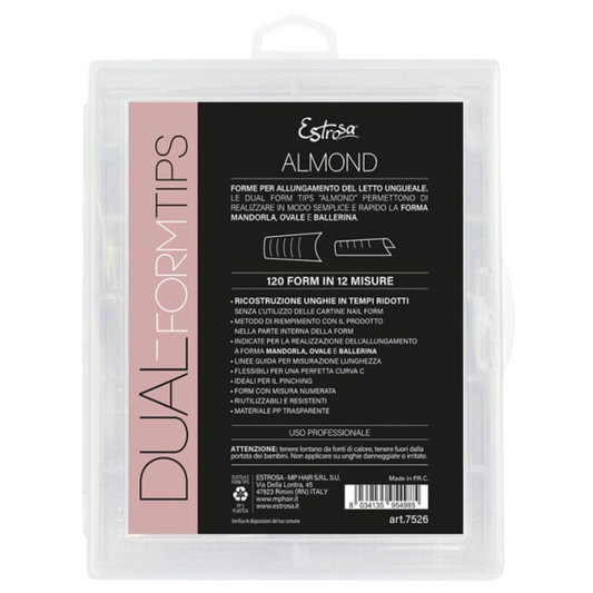 ESTROSA - Dual Form Tips Almond 120 pezzi