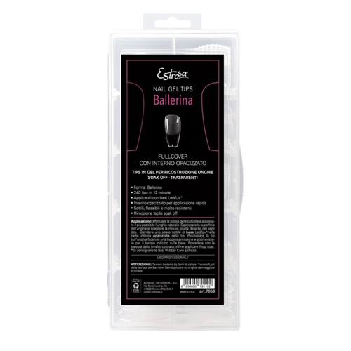 ESTROSA - Ballerina Nail Gel Tips Estrosa 12 misure 240 pz