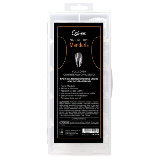 ESTROSA - Mandorla Nail Gel Tips Estrosa 12 misure 240 pz