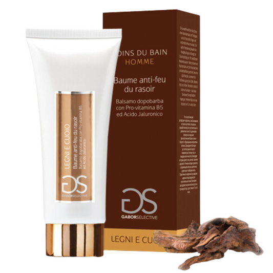 GABOR - Baume Anti-Feu Du Rasoir - Balsamo dopobarba con Pro-vitamina B5 e acido ialuronico  Legni e Cuoio 100 ml