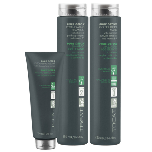 ING -  pure detox KIT peeling esfoliante + shampoo + maschera purificante
