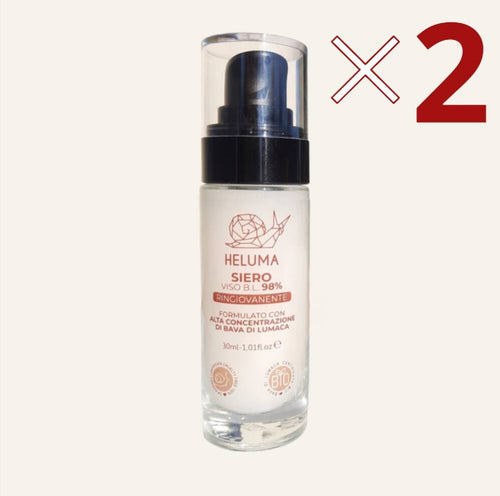 Siero viso alla bava di lumaca 98% con acido ialuronico – X2