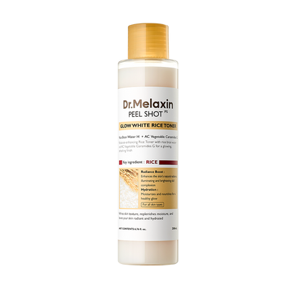 DR.MELAXIN PEEL SHOT GLOW WHITE RICE TONER