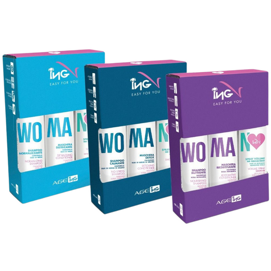 ING - Ageing Line Kit Linea age Shampoo 250ml + Balsamo 200ml + Spray 150ml