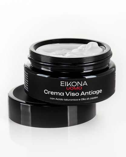 EIKONA UOMO CREMA VISO ANTIAGE ACIDO JALURONICO E JOJOBA 50 ML