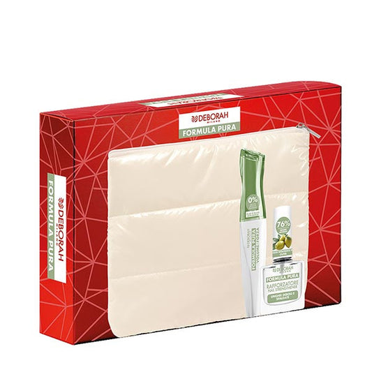 DEBORAH KIT POCHETTE FORMULA PURA MASCARA + SMALTO RAFFORZATORE