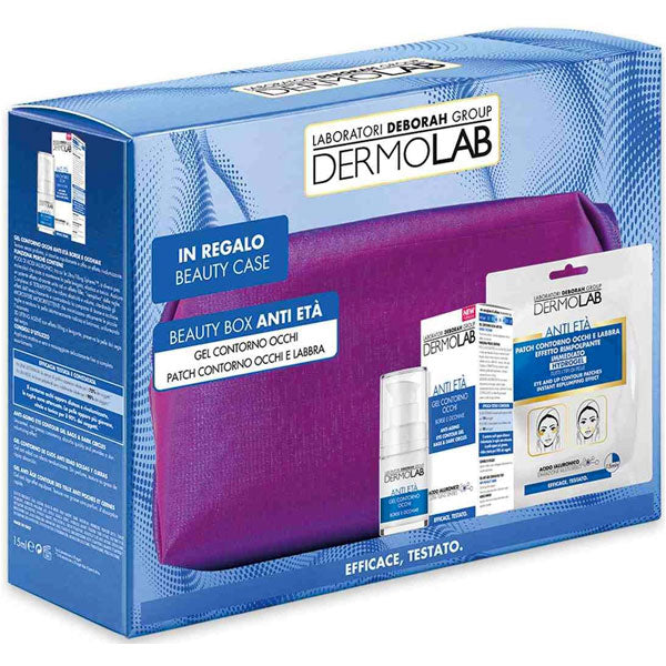 DERMOLAB BEAUTY BOX ANTI ETA GEL CONTORNO OCCHI + PATCH LABBRA