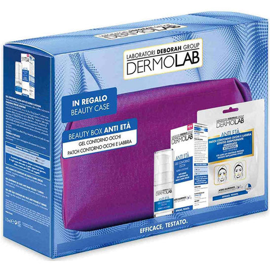 DERMOLAB BEAUTY BOX ANTI ETA GEL CONTORNO OCCHI + PATCH LABBRA