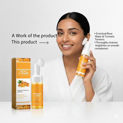 Turmeric Brighten facial cleanser