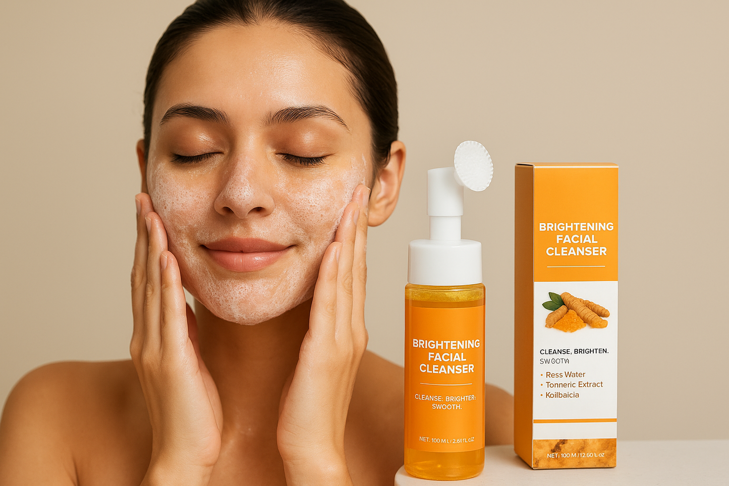 Turmeric Brighten facial cleanser