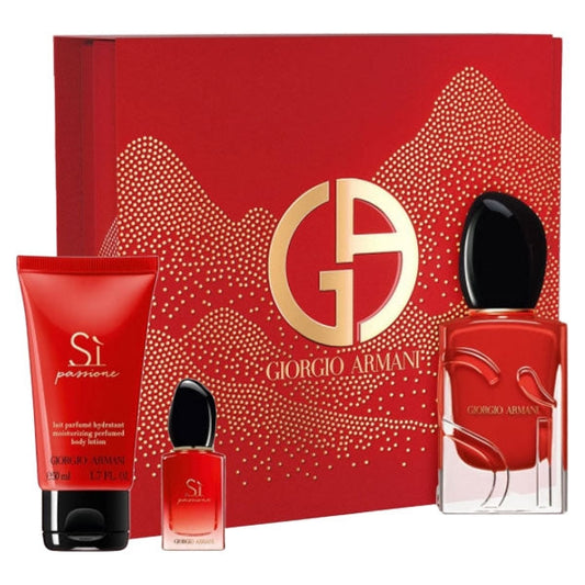 ARMANI SI PASSIONE COFANETTO EDP 50 ML + EDP 7 ML + BODY LOTION